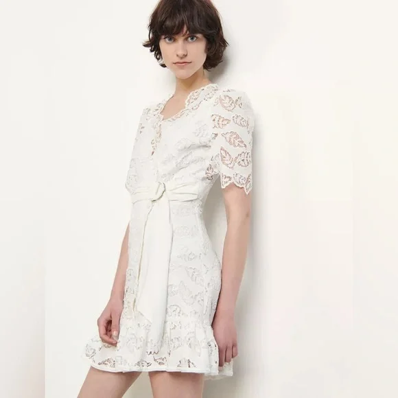 Sandro Lace Wrap Dress - Picture 2 of 9
